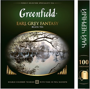 Изображение товара Чай черный Greenfield Earl Grey Fantasy 100*2г