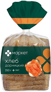 Изображение товара Хлеб Маркет Перекресток Дарницкий половинка нарезка 350г