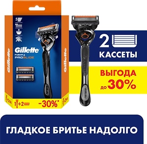 Изображение товара Бритва  Gillette Fusion ProGlide Flexball с 1 сменной кассетой 2шт