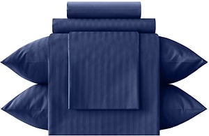 Изображение товара Комплект постельного белья Verossa Stripe Indigo Полутороспальный Наволочки 70*70см