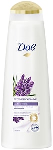 Изображение товара Шампунь для волос Дав Густые и сильные Лаванда и розмарин 380мл