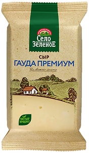 Изображение товара Сыр Село Зеленое Гауда Премиум полутвердый 40% 200г