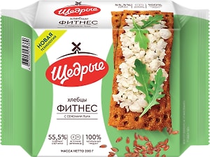 Изображение товара Хлебцы Щедрые 5 Злаков с семенами льна 200г