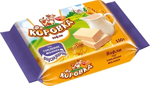 Изображение товара Вафли Коровка Топленое молоко 150г