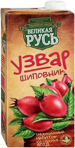 Изображение товара Узвар Великая Русь из шиповника 1л