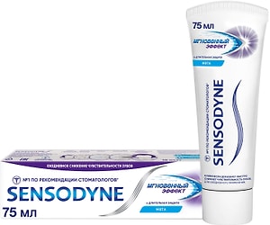 Изображение товара Зубная паста Sensodyne Мгновенный эффект для чувствительных зубов с фтором 75мл