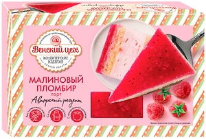 Изображение товара Торт Венский Цех Малиновый пломбир 430г
