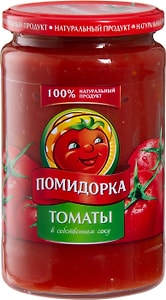 Изображение товара Томаты Помидорка неочищенные в собственном соку 720г