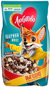 Изображение товара Шарики шоколадные Любятово Дуо Микс 500г