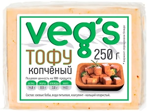 Изображение товара Тофу Vegs копченый 250г