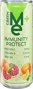Изображение товара Напиток GreenMe Plus Immunity Protect с витамином С D и цинком 330мл