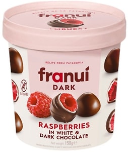 Изображение товара Малина Franui в белом и темном шоколаде 150г