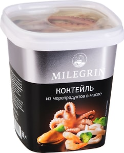 Изображение товара Коктейль из морепродуктов Milegrin в масле 415г
