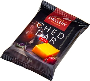 Изображение товара Сыр Cheese Gallery Чеддер красный полутвердый 50% 200г