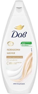 Изображение товара Крем-гель для душа Дав Нежность шелка с драгоценными маслами бессульфатный 250мл