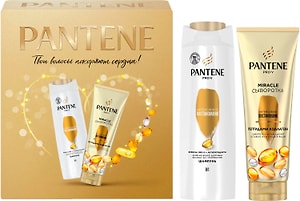 Изображение товара Подарочный набор Pantene Pro-V Miracle Интенсивное восстановление Шампунь для волос 250мл + Сыворотка-кондиционер 200мл