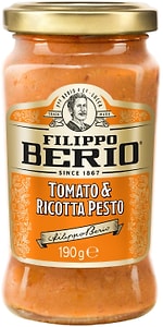 Изображение товара Соус Filippo Berio Песто с томатами и сыром рикотта 190г