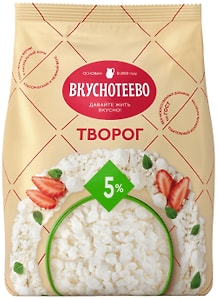 Изображение товара Творог Вкуснотеево 5% 450г