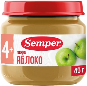 Изображение товара Пюре Semper Яблоко с 4 месяцев 80г