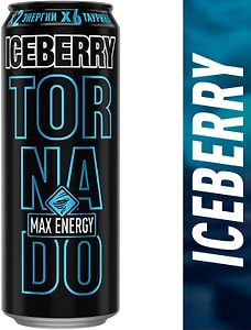 Изображение товара Напиток Tornado Max Energy Iceberry энергетический 450мл