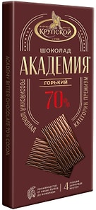 Изображение товара Шоколад Фабрика имени Крупской Академия горький 70% какао 88г