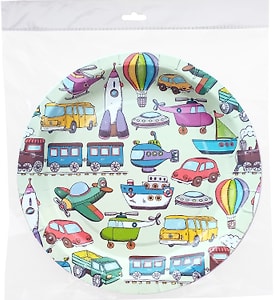 Изображение товара Тарелки одноразовые Маркет Kids бумажные 23см*6шт