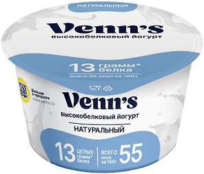Изображение товара Йогурт Venns Греческий  обезжиренный 0.1% 130г