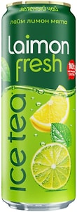 Изображение товара Напиток сокосодержащий Laimon Fresh Зеленый чай Лайм-Лимон-Мята 450мл