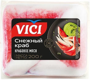 Изображение товара Крабовое мясо Vici Снежный краб охлажденное 200г