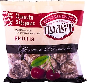 Изображение товара Пряники Полет заварные Вишня 300г