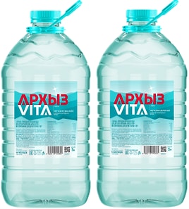 Изображение товара Вода Архыз Vita горная природная питьевая вода для детского питания негазированная 5л