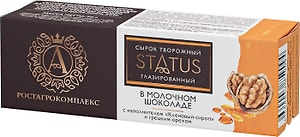 Изображение товара Сырок глазированный А.РостАгроКомплекс в молочном шоколаде Кленовый сироп и грецкий орех 26% 50г