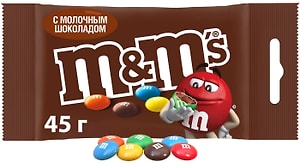 Изображение товара Конфеты M&M'S Драже c молочным шоколадом 45г