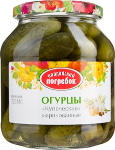 Изображение товара Огурцы Валдайский Погребок Купеческие маринованные с перцем 650г