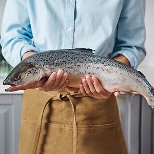 Изображение товара Лосось Атлантический тушка из замороженного сырья Чили 2-3кг