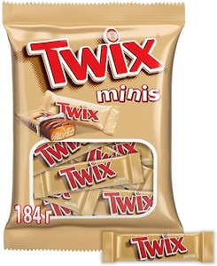 Изображение товара Шоколадный батончик Twix Minis с карамелью и шоколадом 184г