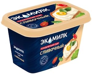 Изображение товара Сыр Экомилк плавленый Cливочный 55% 350г