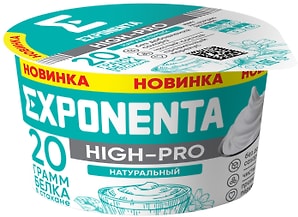Изображение товара Продукт кисломолочный Exponenta High-Pro Натуральный 160г