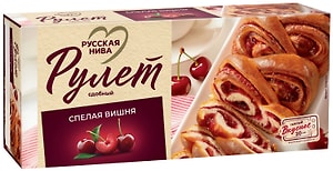 Изображение товара Рулет Русская нива сдобный Спелая вишня 250г