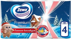Изображение товара Бумажные полотенца Zewa Premium Decor 4 рулона