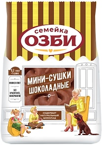 Изображение товара Мини-сушки Семейка Озби Шоколадные 120г