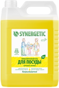 Изображение товара Средство для мытья посуды Synergetic Сочный лимон 5л