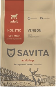 Изображение товара Сухой корм для собак Savita с олениной 1кг