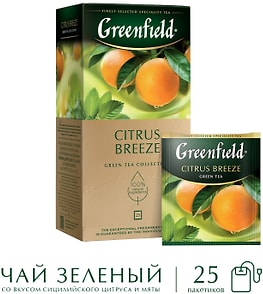 Изображение товара Чай зеленый Greenfield Citrus Breeze 25*1.5г