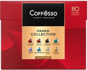 Изображение товара Кофе в капсулах Coffesso Ассорти 8 вкусов 80шт