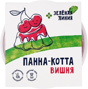Изображение товара Панна-котта Зеленая линия Вишня 12.5% 160г