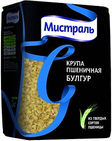 Изображение товара Крупа Мистраль пшеничная Булгур 2кг