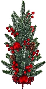 Изображение товара Ветвь декоративная Miland Хвойная ветвь с шишками и декором 50см