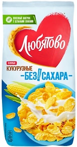 Изображение товара Хлопья Любятово Кукурузные легкие 270г