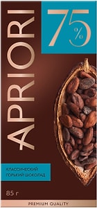 Изображение товара Шоколад Apriori горький 75% какао 85г